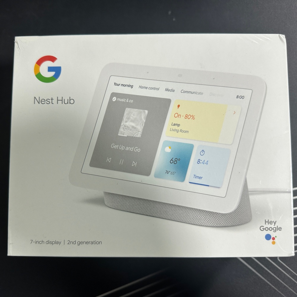 NIB - Google Nest Hub (2nd Gen. Chalk)